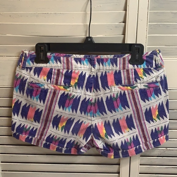 𝅺t33 American Eagle Midi Flat Front Aztec Printed Sz 4 Biho Festival Fair - Picture 9 of 16